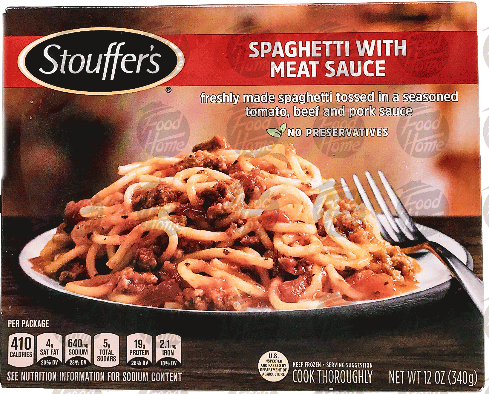 Stouffer's Classics spaghetti with meat sauce Full-Size Picture